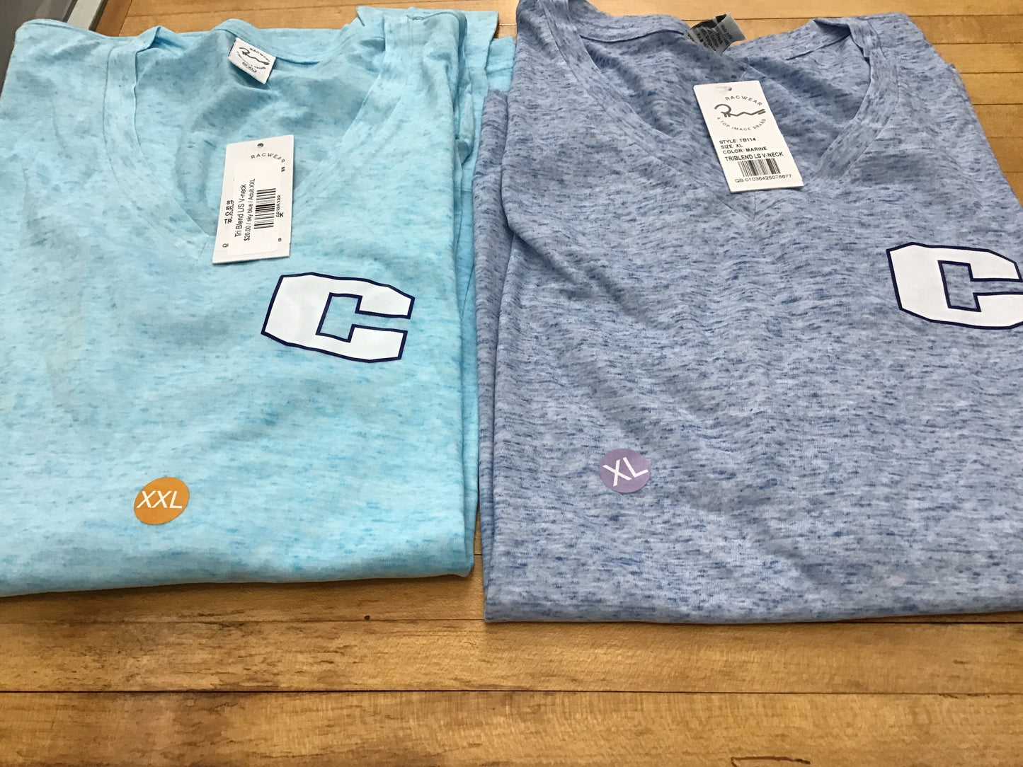 Tri blend V-neck short sleeve