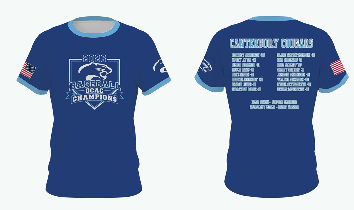 2026 GCAC Baseball Champions Tshirt ⚾🐾