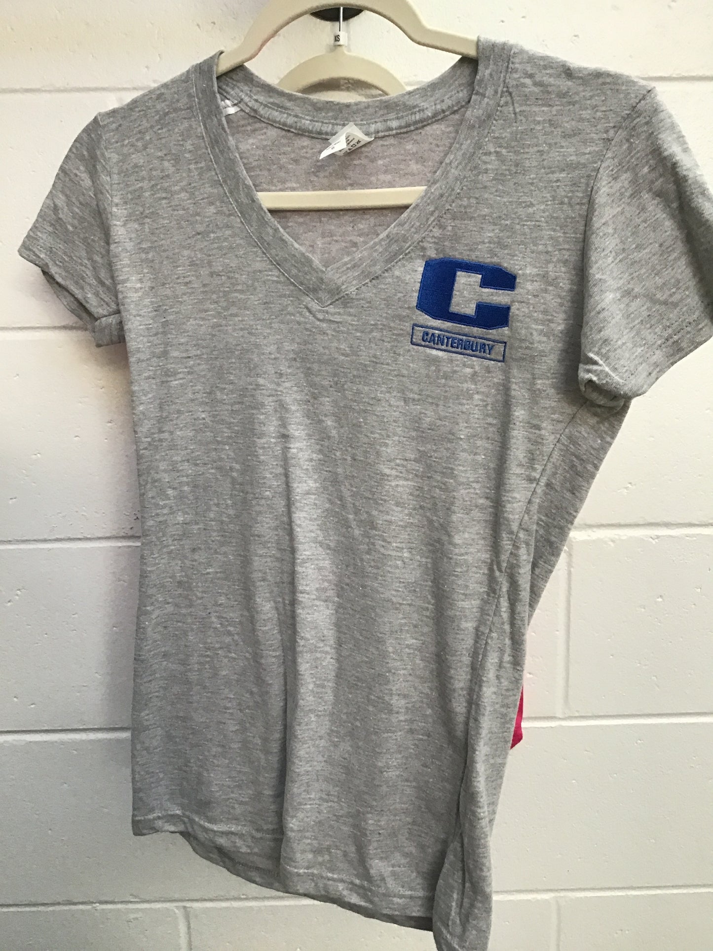 Tultex woman's Slim Fit Jersey V-neck embroidered