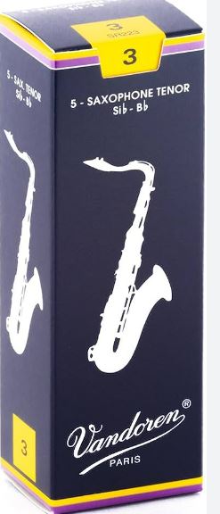 Vandoren Tenor Sax #3 Box of Reeds