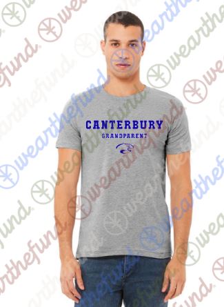 Grandparent Gray Shirt - Blue writing