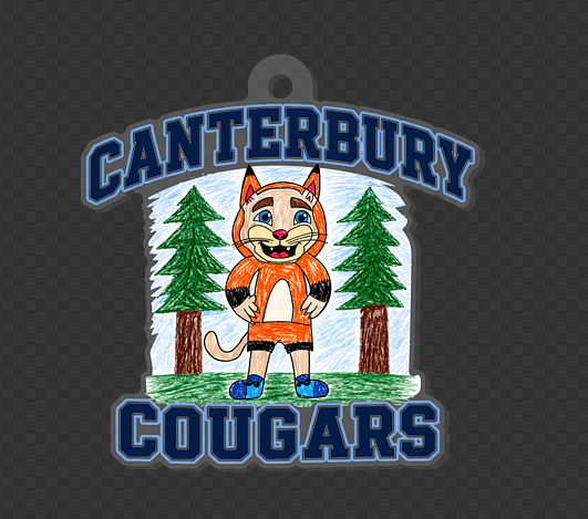 Canterbury Cougars Student Design Collection 🐾💙 Forest Clyde• Keychains • Stickers