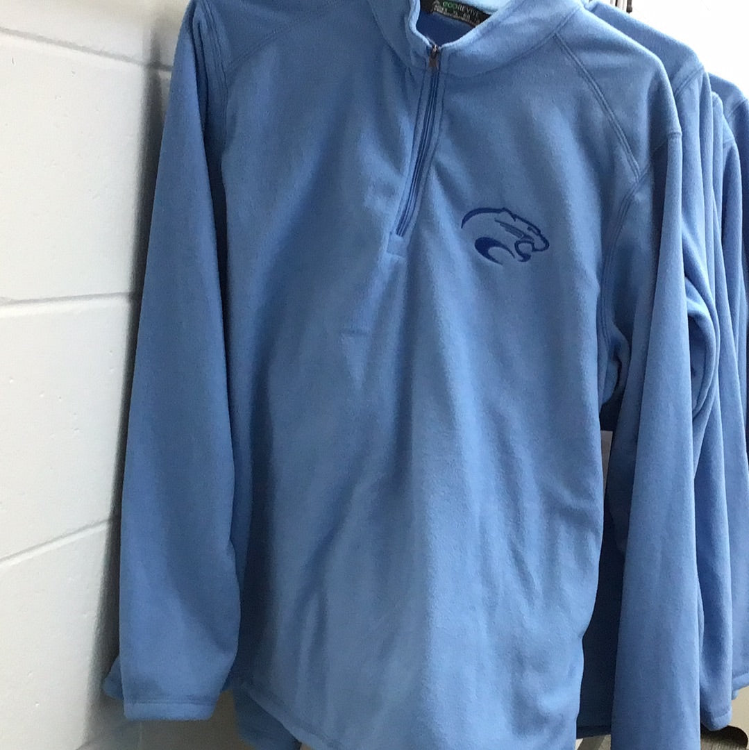 Fleece 1/4 Zip Cougar Head