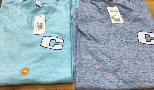 Tri blend V-neck short sleeve