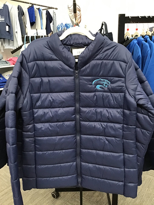 Ladies Puffer Jacket w/ emb. cougar