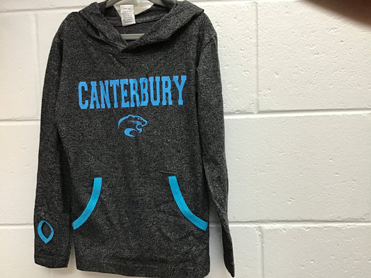 Youth pullover black/turqouist