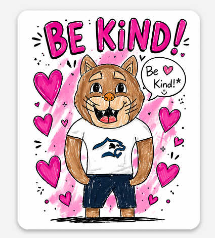 Canterbury Cougars Student Design Collection 🐾💙 Be Kind Clyde