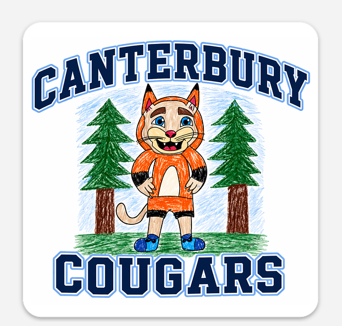 Canterbury Cougars Student Design Collection 🐾💙  Forest Clyde• Keychains • Stickers