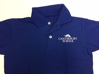 Youth Royal Blue Canterbury School Torch Collar Shirt